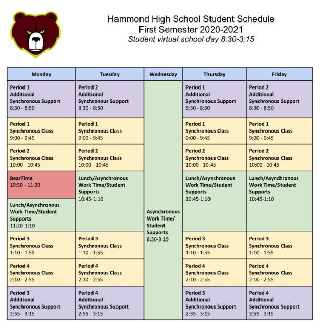 HaHS Student Schedule